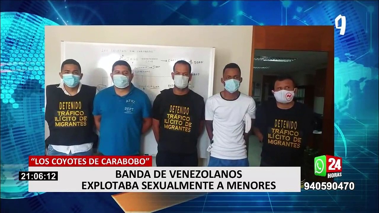 Caen "Los coyotes de Carabobo", banda criminal que explotaba sexualmente a menores de edad