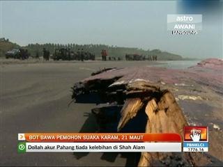 Bot bawa pemohon suaka karam, 21 maut