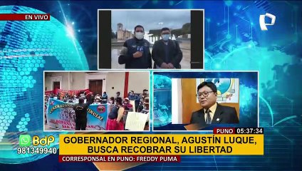 Puno: Exgobernador acusado de corrupción busca su libertad