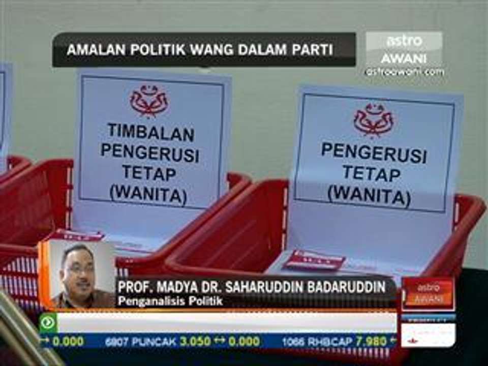 Amalan politik wang dalam parti: Reaksi penganalisis politik