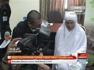 Balu Allahyarham Hashim harap dapat pulang awal