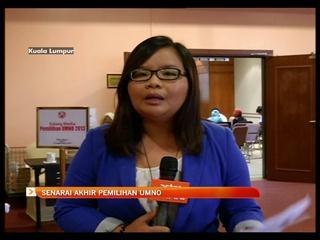 Senarai akhir pemilihan UMNO