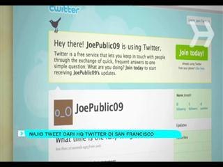 Najib tweet dari HQ Twitter di San Francisco