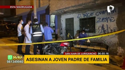 SJL: Asesinan a padre de familia de dos balazos en la cabeza
