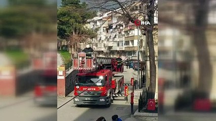 Bursa’da ağaçta asılı kalan kuşu itfaiye ekipleri kurtardı