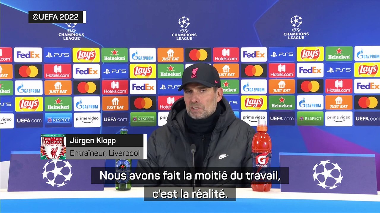 Klopp : "Nous avons fait la moitié du travail"