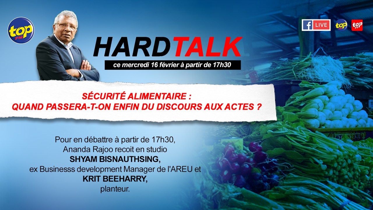 HardTalk : Sécurité alimentaire : Quand passera-t-on enfin du discours aux actes ?