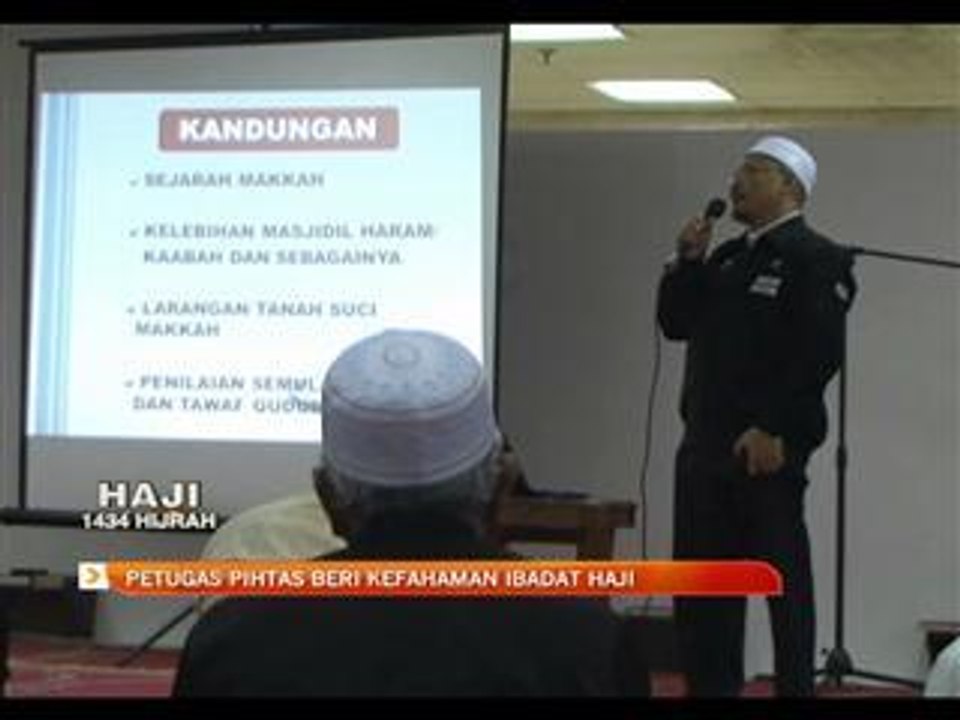 Petugas PIHTAS beri kefahaman ibadat Haji
