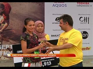 Amelia & Thaiya juara Cabaran Reebok