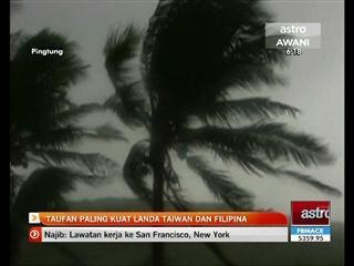 Taufan paling kuat landa Taiwan dan Filipina