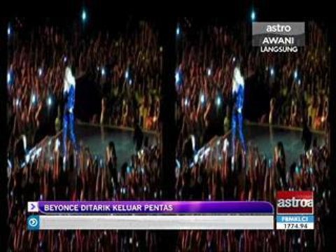 Beyonce ditarik keluar pentas