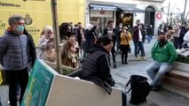 İstiklal Caddesi'nde renkli görüntüler