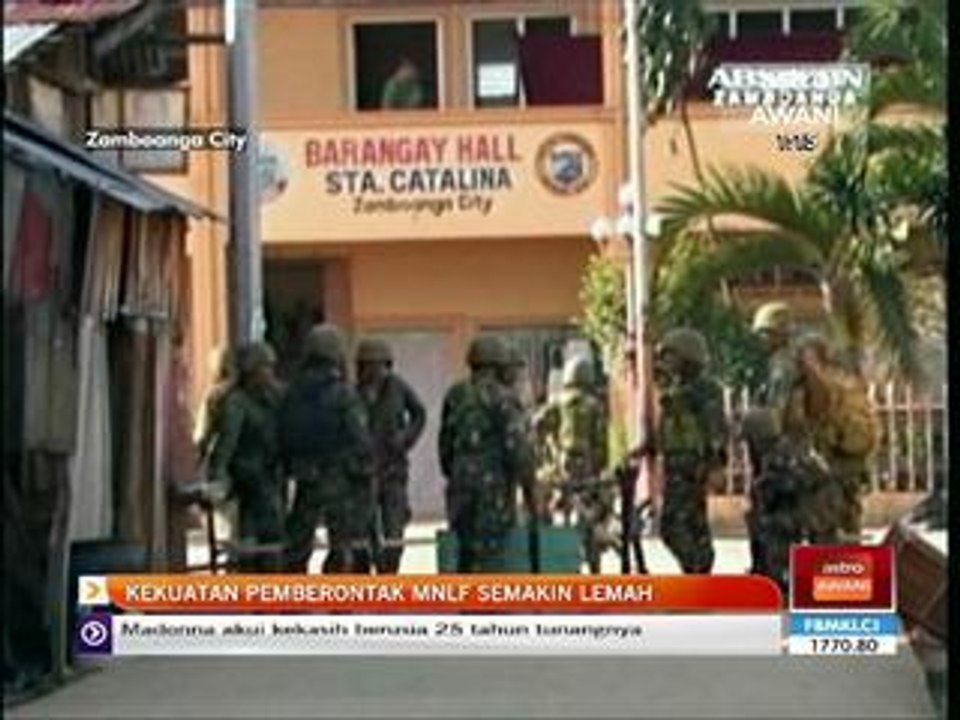 Kekuatan pemberontak MNLF semakin lemah