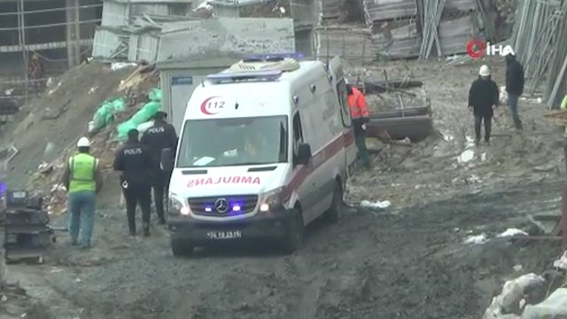 İstanbul’da korkutan olay: İnşaat iskelesinden düşen işçi yaralandı