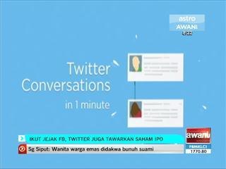 Ikuti jejak FB, Twitter juga tawarkan saham IPO