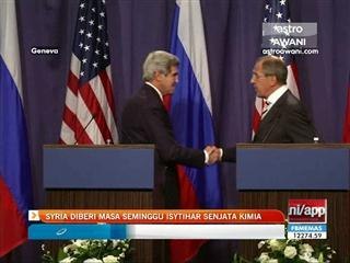 Syria diberi masa seminggu isytihar senjata kimia