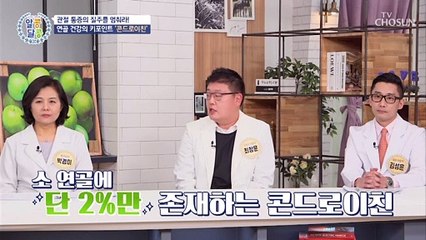 섭취 후 연골 부피 손실률을 줄여준 효자템~ 콘드로이친✨ TV CHOSUN 20220217 방송