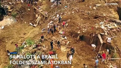 94 halálos áldozata van a brazíliai földcsuszamlásnak