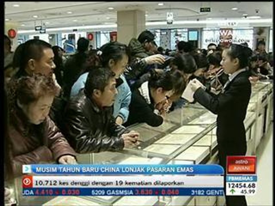 Musim tahun baru China lonjak pasaran emas
