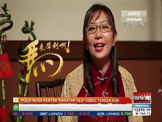 Polis buka kertas siasatan klip video Teresa Kok