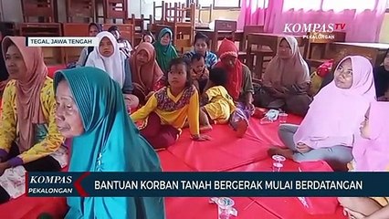 Bantuan Korban Tanah Bergerak di Tegal Mulai Berdatangan