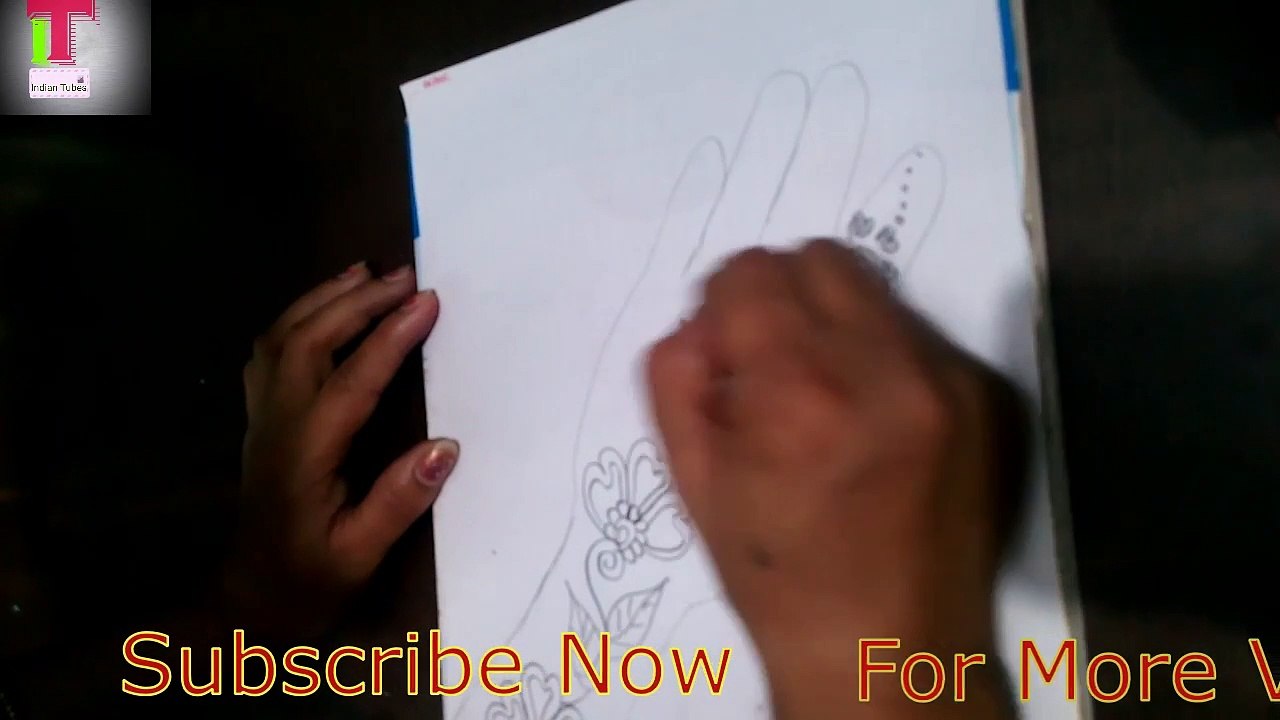 Beautiful Easy Trendy Wedding Mehndi Design | Mehndi For karwa chauth special 2022 | #10dayschallenge | #Day2 | #IndianTubes