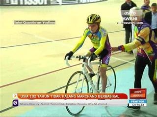 Usia 102 tahun tidak halang Marchand berbasikal