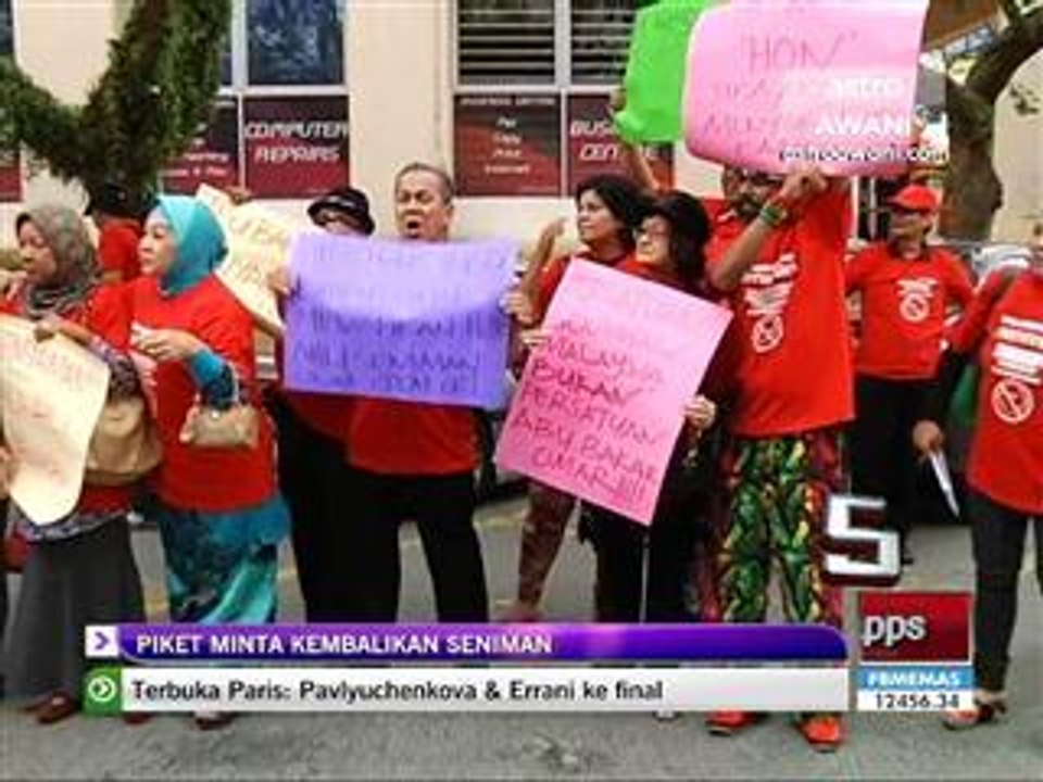 Piket minta kembalikan seniman