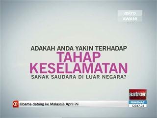 Undian tahap keselamatan di luar negara