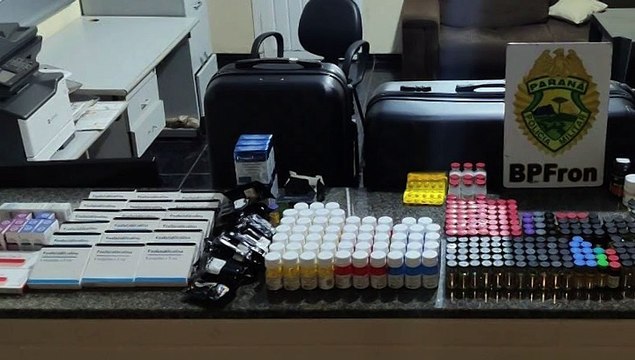 Operação Hórus: BPFron prende homem que transportava anabolizantes contrabandeados do Paraguai