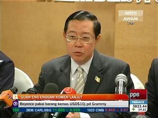 Guan Eng enggan ulas lanjut