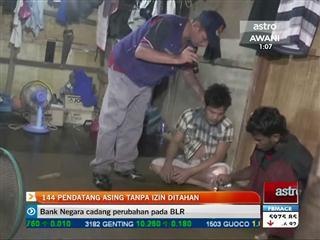 144 pendatang tanpa izin ditahan