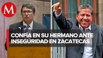 Gobernador de Zacatecas enfrentará con carácter inseguridad en el estado: Monreal