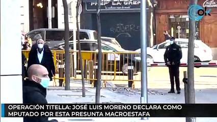 José Luis Moreno declara como imputado