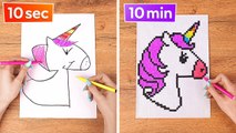 COOL ART TRICKS AND DRAWING HACKS Easy And Cool COLOR Challenge by 123 GO! SCHOOL