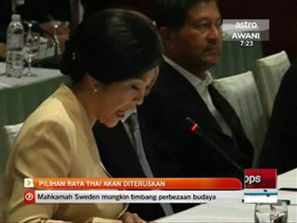 Pilihanraya Thai akan diteruskan