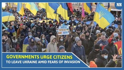 Download Video: Governments Urge Citizens To Leave Ukraine Amid Fears Of Invasion