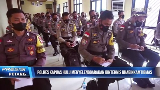 Kapolres Kapuas Hulu pimpin Binteknis dalam meningkatkan kemampuan Bhabinkamtibmas