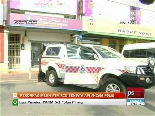 Perompak mesin ATM acu senjata pada polis