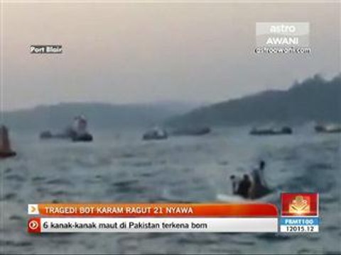 Tragedi bot karam ragut 21 nyawa