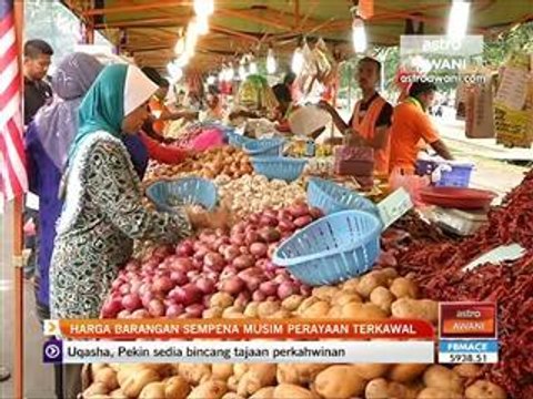 Harga barangan sempena musim perayaan terkawal