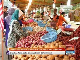Harga barangan sempena musim perayaan terkawal