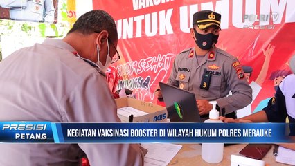 Polres Merauke, Sie Dokkes Polres Merauke gencar melaksanakan Vaksinasi Boster Covid-19 di  di Klinik Pratama