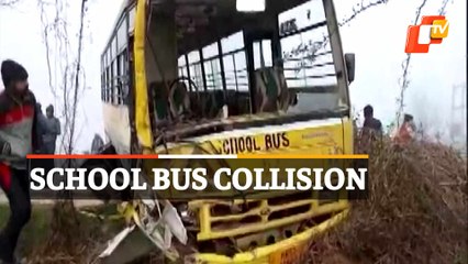 School Bus Head-On Collision Leaves 4 Students Critically Injured