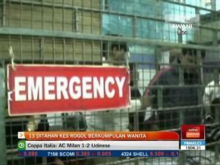 13 ditahan kes rogol berkumpulan wanita