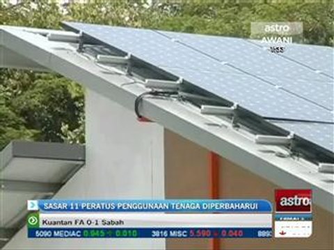Sasar 11 peratus penggunaan tenaga diperbaharui