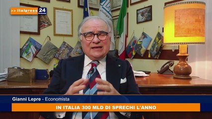 In Italia ogni anno 300 mld di sprechi