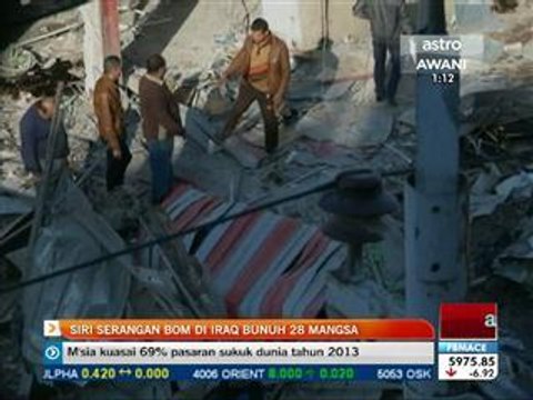 Siri serangan bom di Iraq, 28 terbunuh