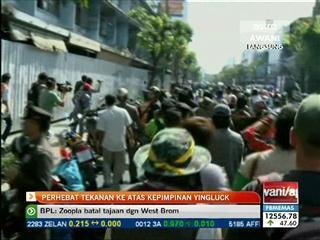 Kumpulan protes perhebat tekanan ke atas Yingluck