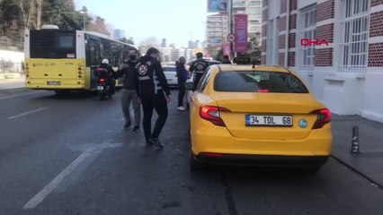 TAKSİCİ TRAFİK DENETİMİNDE YAZILAN CEZAYA RAĞMEN KURAL TANIMADI